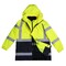 2W International High Viz Parka and Body Warmer, Medium, Lime/Dark Navy 360C-3 M - alternate 5